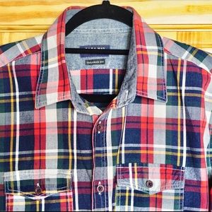 Zara Tailor Fit Casual Plaid Shirt
